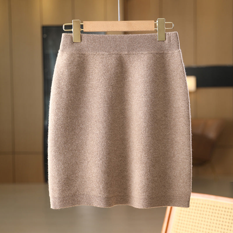 Women's Bags Body Little Short Dress Pure Wool Knit Skirt