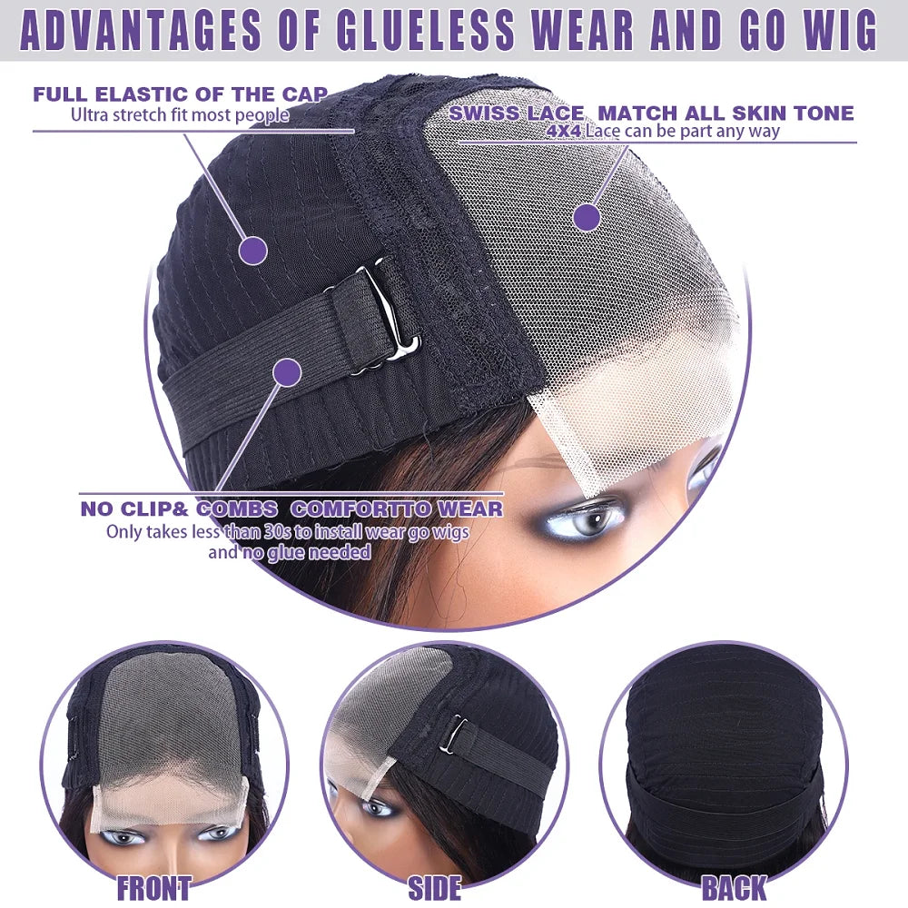 Deep Wave Glueless Wigs