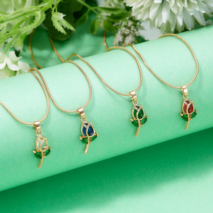 Elegant Tulip Necklace
