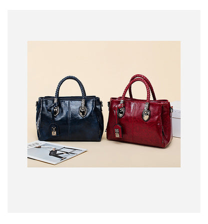 Vintage Oil Wax leather luxury handbags