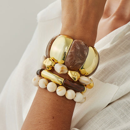 Beautiful Style Elastic String Beaded Bracelet Design Bracelet