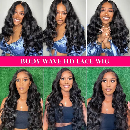 Body Wave Human Hair Curly Wigs