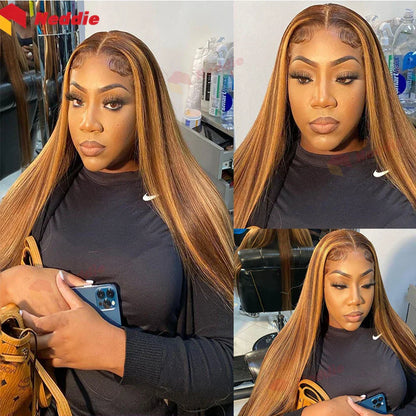 Colored Hd Lace Front Human Hair Wigs