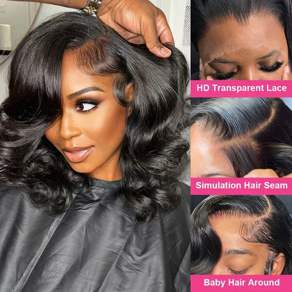 Body Wave Short Human Hair Wigs