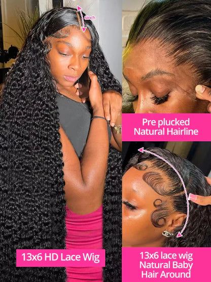 High Density Loose Deep Wave Curly Wigs