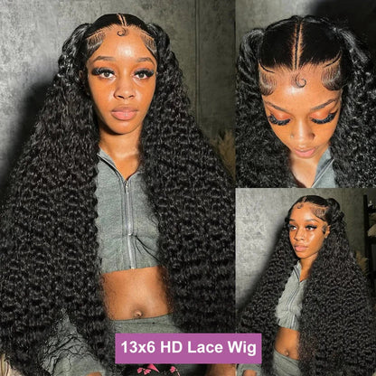 Transparent HD Lace Frontal Curly Wigs