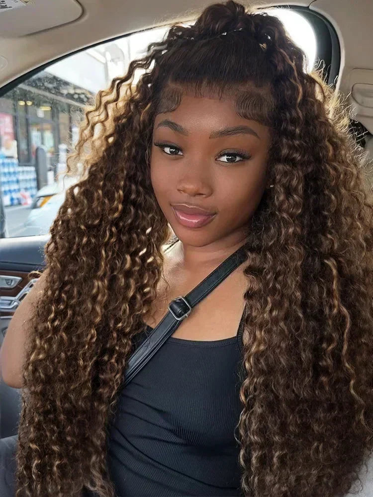 Deep Wave HD Lace Front Human Hair Wigs